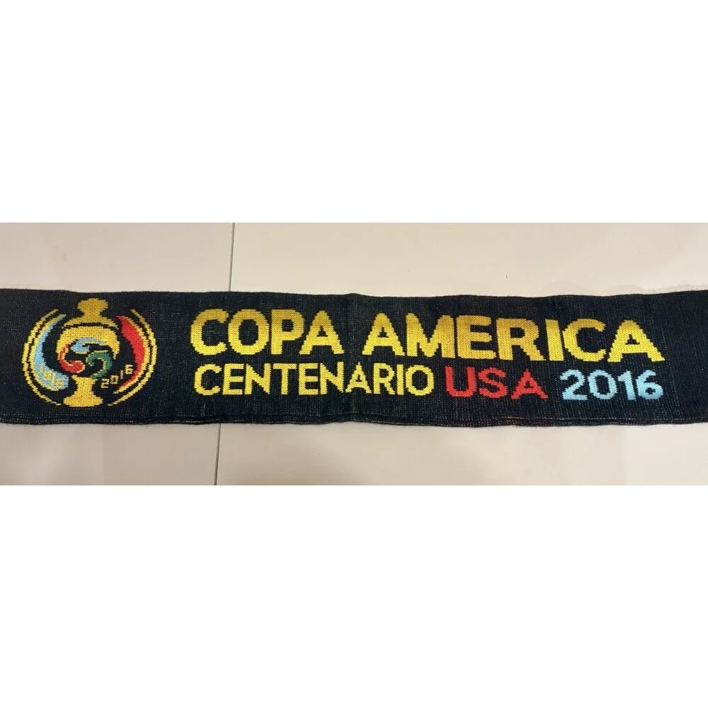 COPA America Centenario Scarf Mens Black Soccer Futbol 2016 Final Match NJ